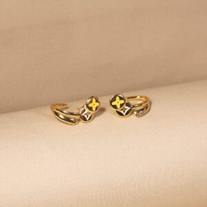 Golden Clover Earrings